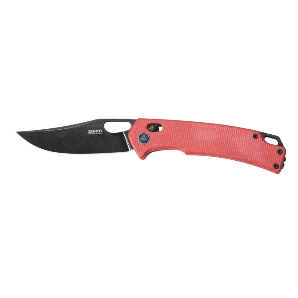 Ніж складаний туристичний SRM Retriever 9203-MR2 (9 см) 10Cr / Micarta червоний — фото 2