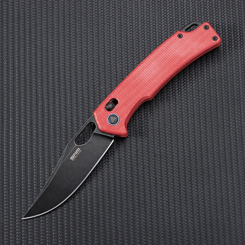 Ніж складаний туристичний SRM Retriever 9203-MR2 (9 см) 10Cr / Micarta червоний — фото 5