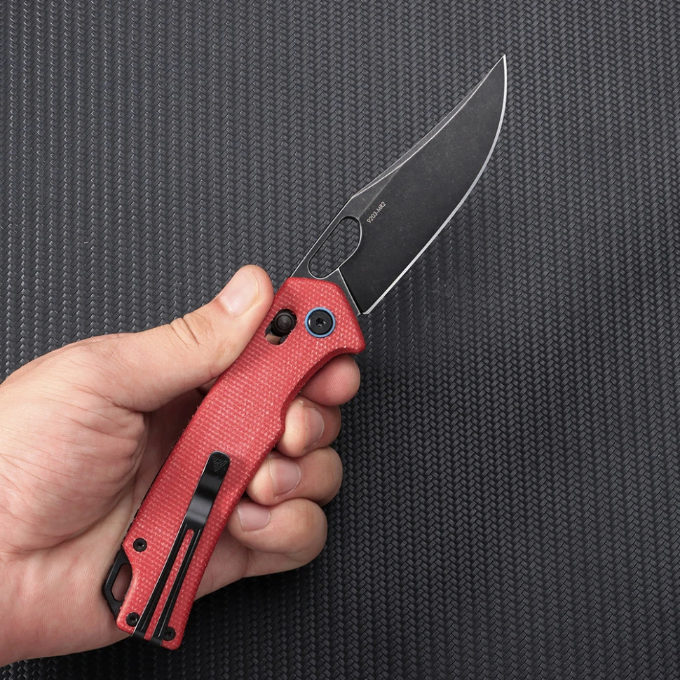 Ніж складаний туристичний SRM Retriever 9203-MR2 (9 см) 10Cr / Micarta червоний — фото 6