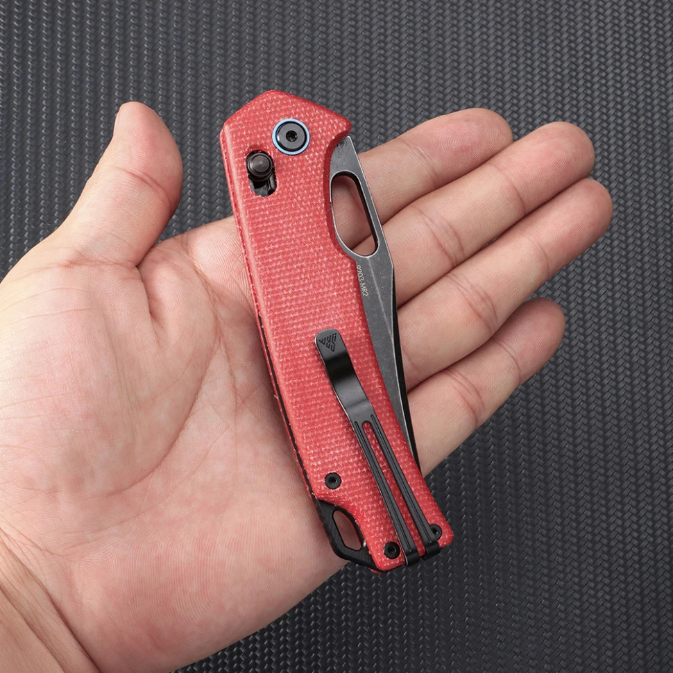Ніж складаний туристичний SRM Retriever 9203-MR2 (9 см) 10Cr / Micarta червоний — фото 7