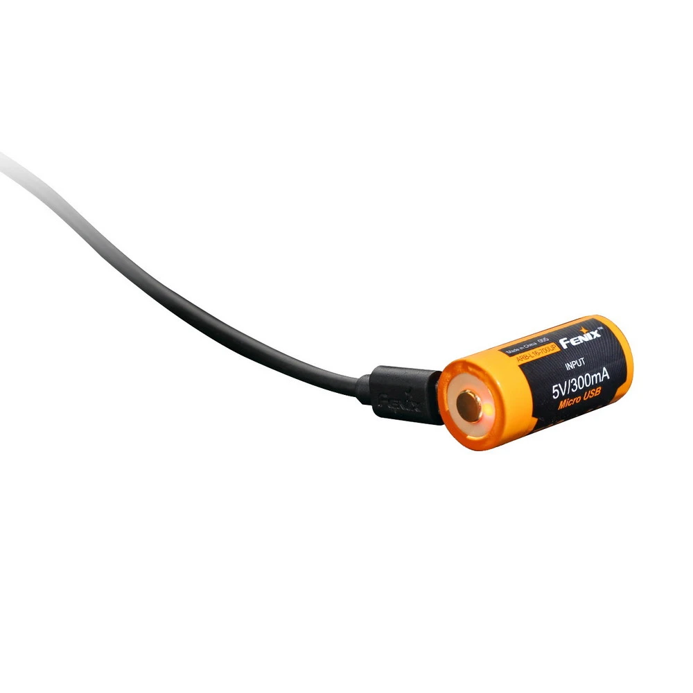 Акумулятор 16340 Fenix 700 UP mAh Li-ion micro usb зарядка — фото 6