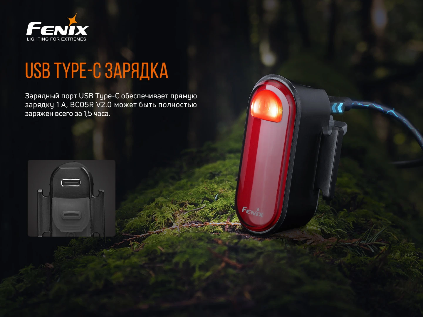 Велофара задня Fenix BC05R V2.0 — фото 13