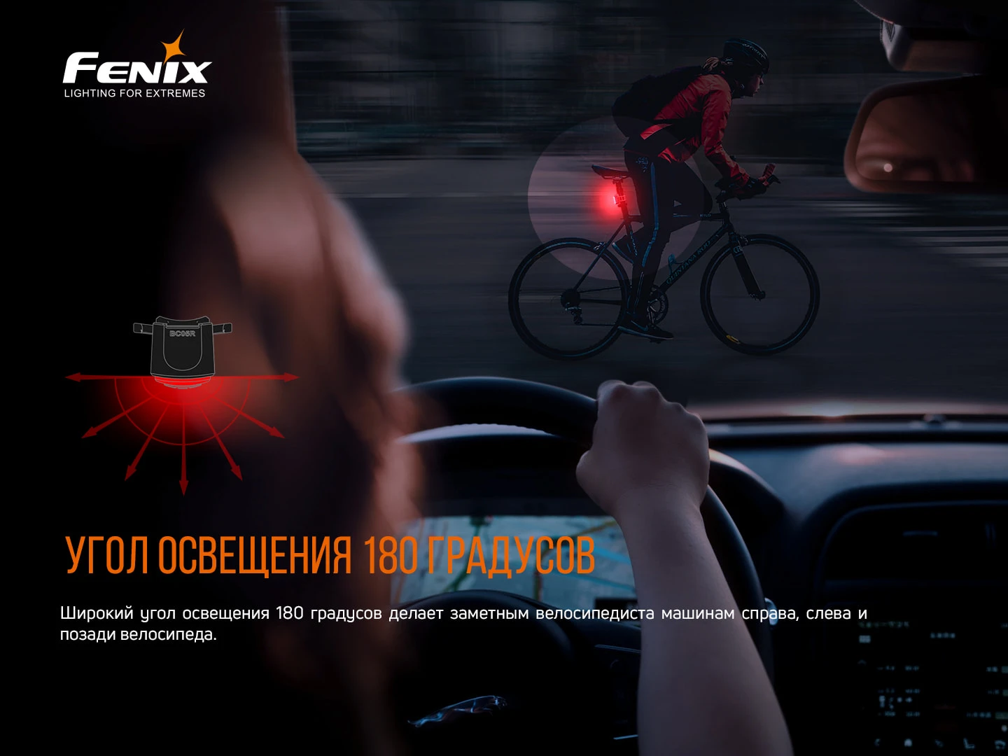 Велофара задня Fenix BC05R V2.0 — фото 9