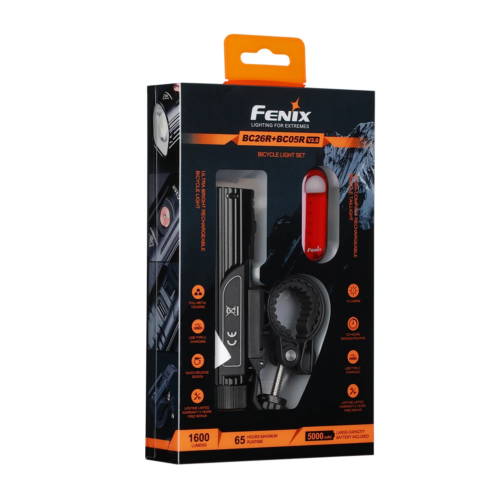 Комплект велофара Fenix BC26R+BC05RV20 — фото 4