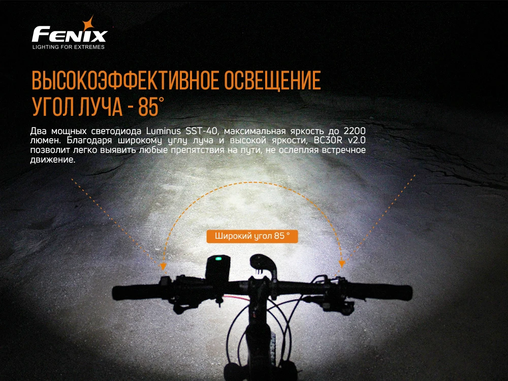 Велофара Fenix BC30 V2.0 — фото 10