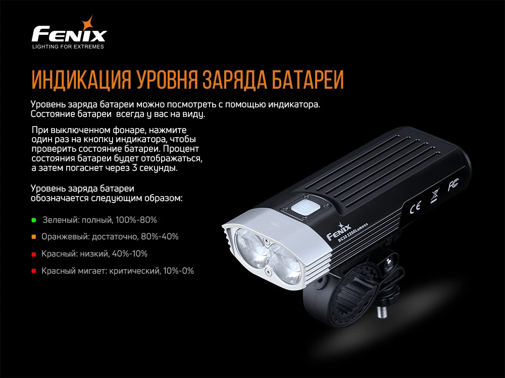 Велофара Fenix BC30 V2.0 — фото 11