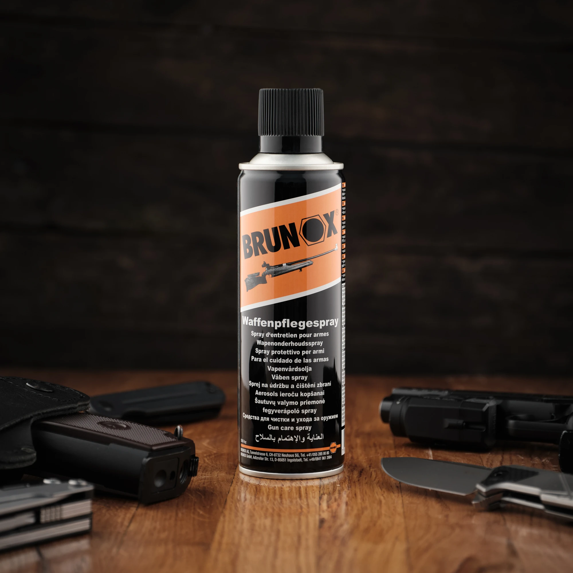 Антикорозійний захист і мастило для зброї, спрей Brunox Gun Care 300ml — фото 2