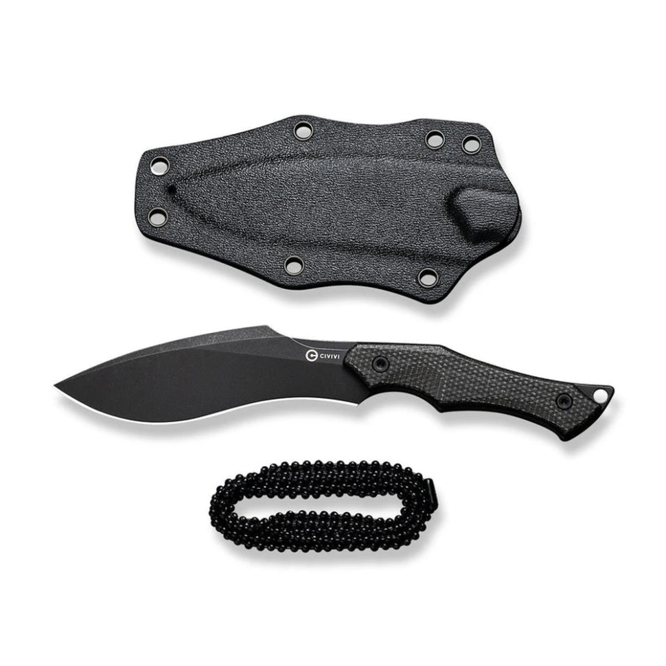 Ніж фіксований тактичний Civivi Vaquita II, (8.1 см) Nitro-V / Micarta чорний — фото 2