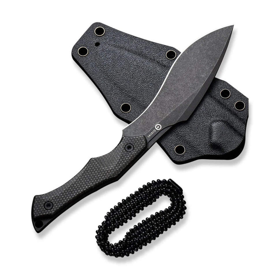 Ніж фіксований тактичний Civivi Vaquita II, (8.1 см) Nitro-V / Micarta чорний — фото 3