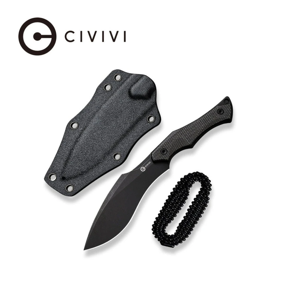 Ніж фіксований тактичний Civivi Vaquita II, (8.1 см) Nitro-V / Micarta чорний — фото 5