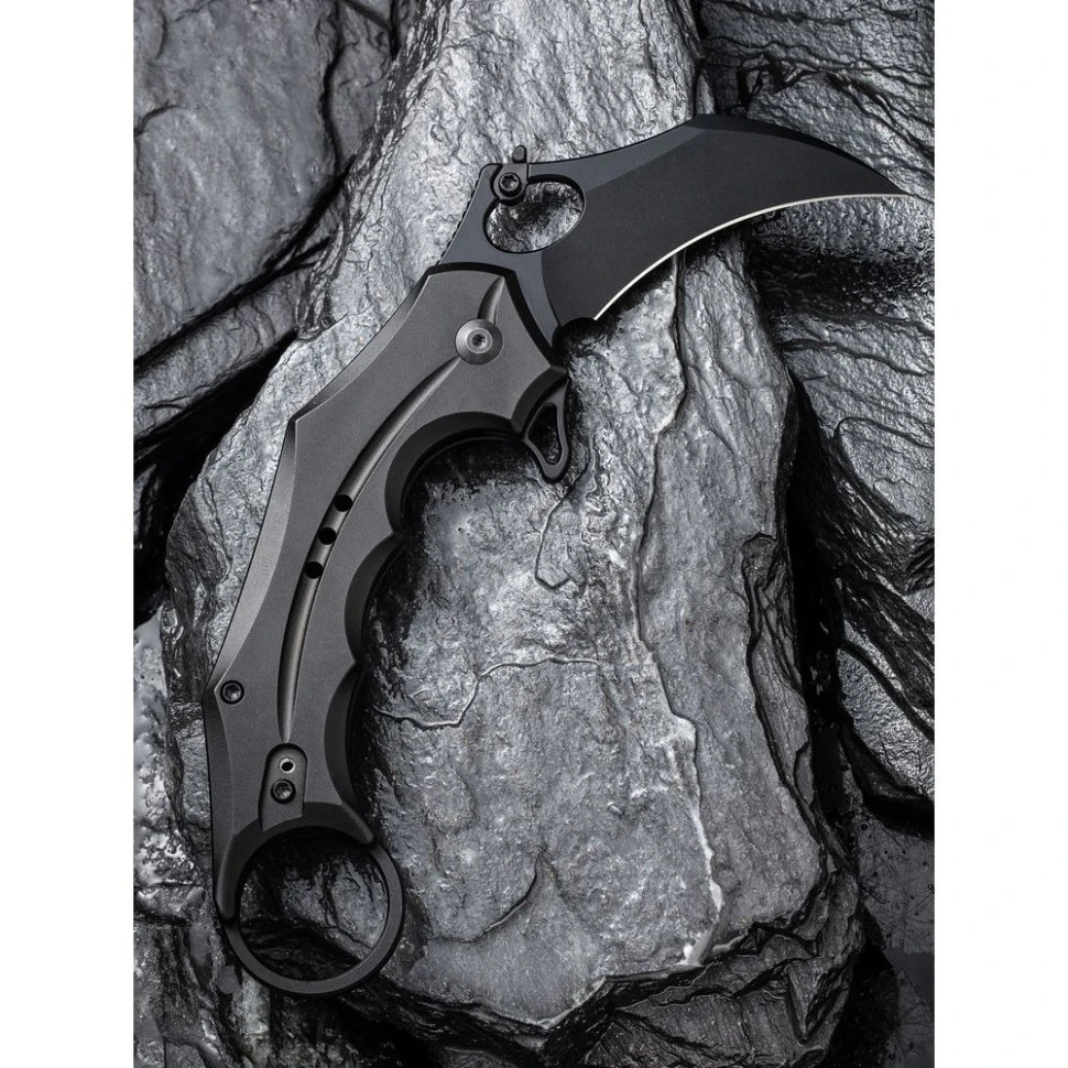 Ніж складаний кишеньковий Civivi Incisor II, (5.1 см) Nitro-V / Aluminum чорний — фото 10