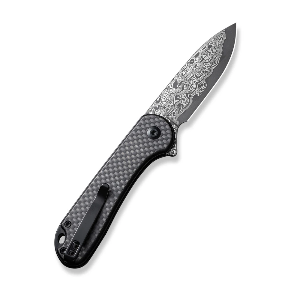 Ніж складаний кишеньковий Civivi Elementum II, (7.5 см) Damascus / Carbon Fiber & G10 — фото 2
