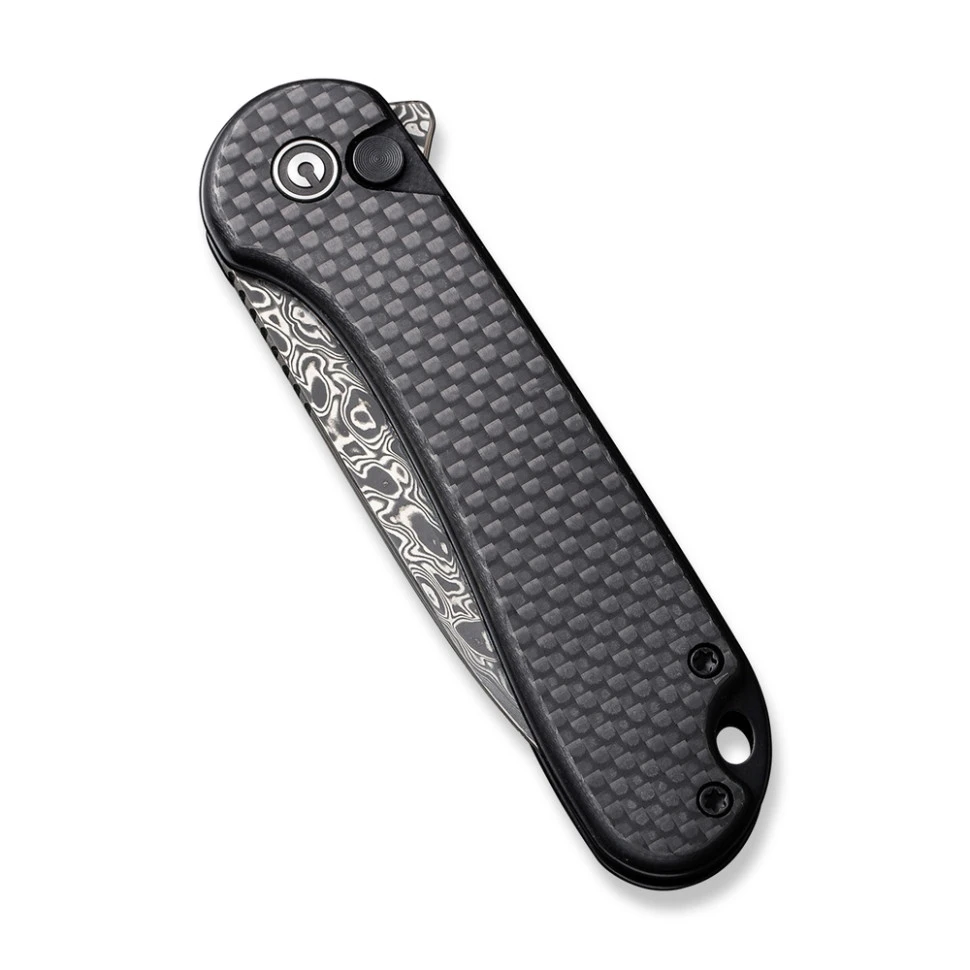 Ніж складаний кишеньковий Civivi Elementum II, (7.5 см) Damascus / Carbon Fiber & G10 — фото 4