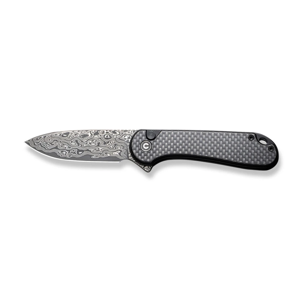 Ніж складаний кишеньковий Civivi Elementum II, (7.5 см) Damascus / Carbon Fiber & G10 — фото 8