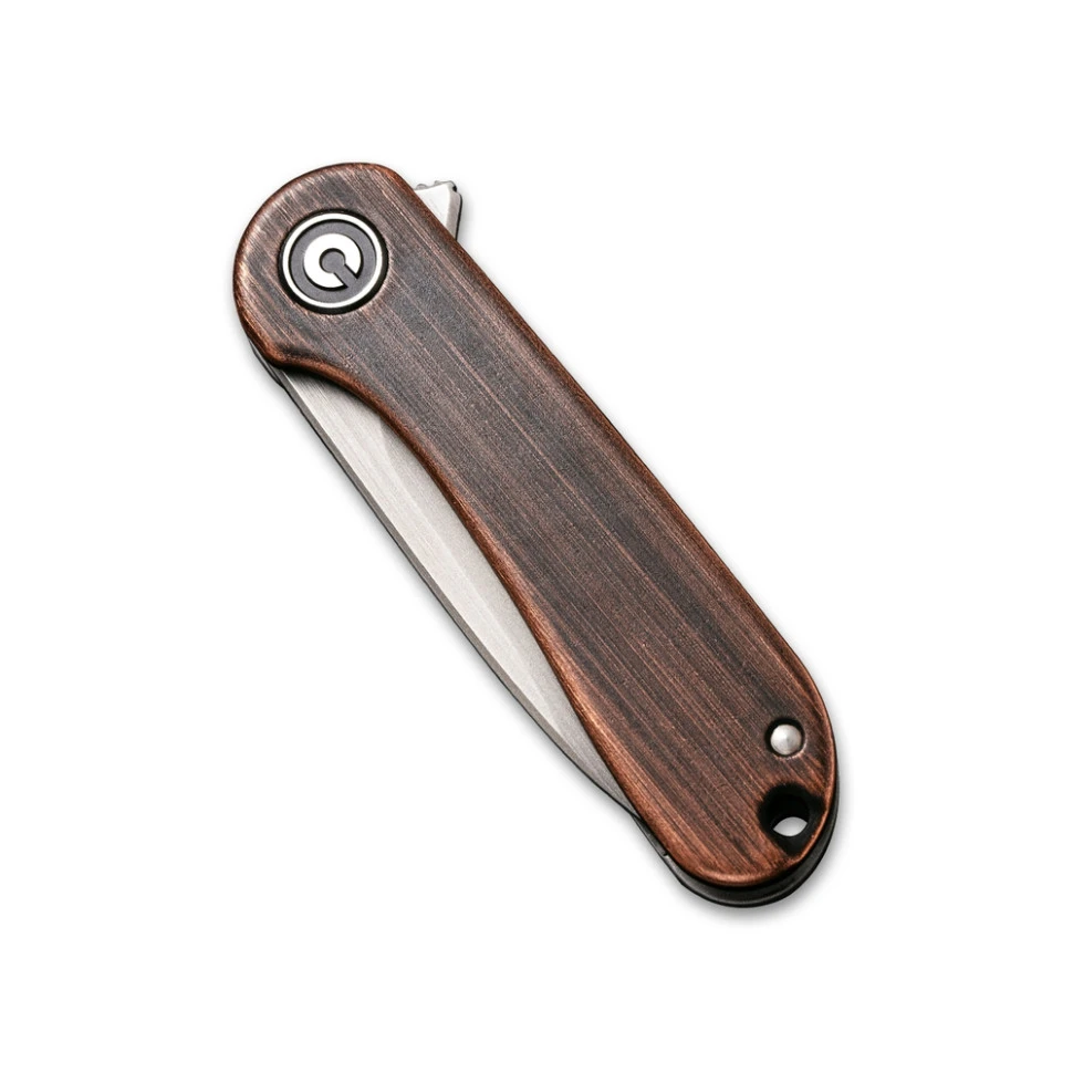 Ніж складаний кишеньковий Civivi Mini Elementum Flipper, (4.7 см) 14C28N / Copper коричневий — фото 4