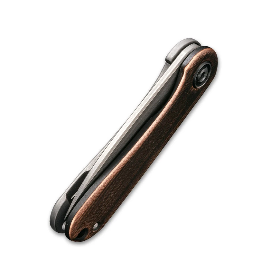 Ніж складаний кишеньковий Civivi Mini Elementum Flipper, (4.7 см) 14C28N / Copper коричневий — фото 6