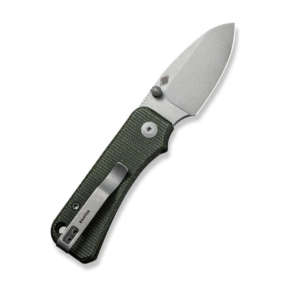 Ніж складаний кишеньковий Civivi Baby Banter, (5.9 см) Nitro-V / Micarta зелений — фото 2