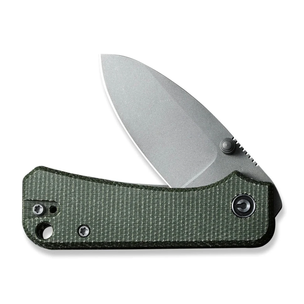 Ніж складаний кишеньковий Civivi Baby Banter, (5.9 см) Nitro-V / Micarta зелений — фото 4