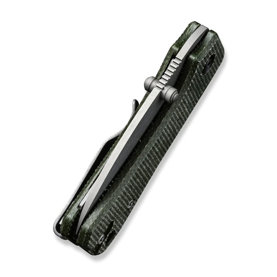 Ніж складаний кишеньковий Civivi Baby Banter, (5.9 см) Nitro-V / Micarta зелений — фото 7