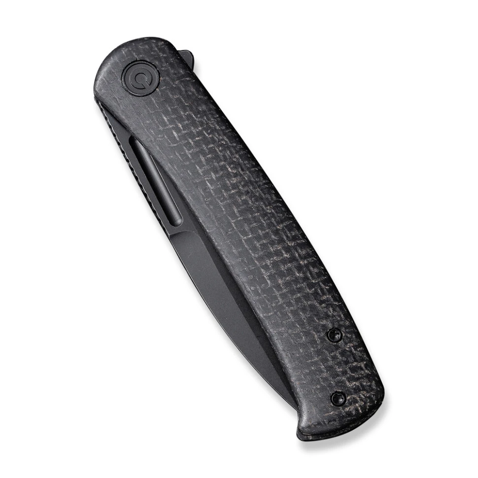 Ніж складаний туристичний Civivi Caetus Flipper, (8.8 см) Damascus / Carbon Fiber — фото 4