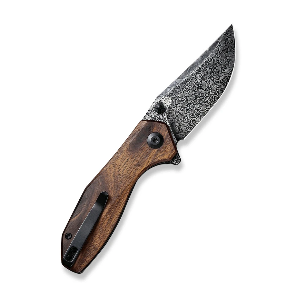 Ніж складаний кишеньковий Civivi ODD 22, (7.5 см) Damascus / Guibourtia Wood — фото 2