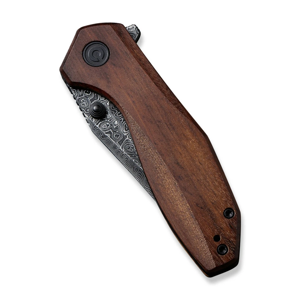 Ніж складаний кишеньковий Civivi ODD 22, (7.5 см) Damascus / Guibourtia Wood — фото 4