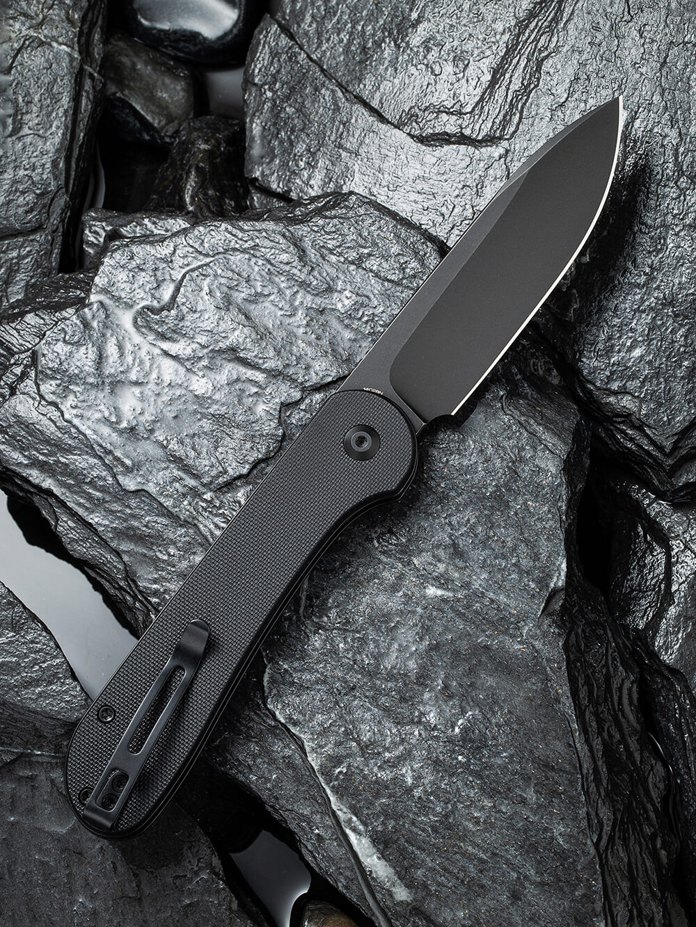 Ніж складаний туристичний Civivi Elementum Pocket, (8.9 см) 14C28N / G10 чорний — фото 2