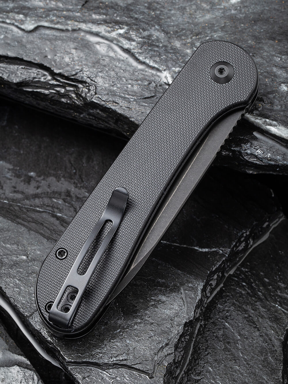 Ніж складаний туристичний Civivi Elementum Pocket, (8.9 см) 14C28N / G10 чорний — фото 6