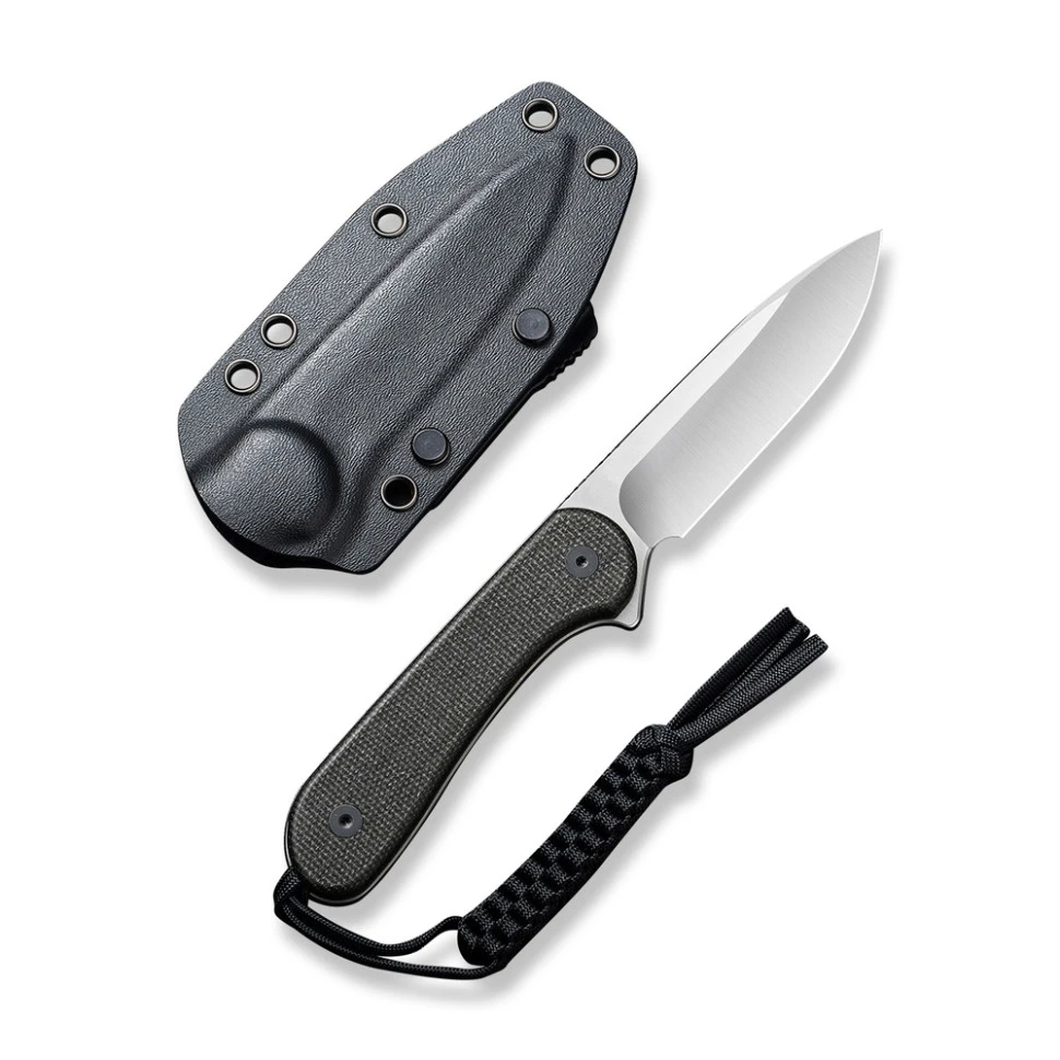 Ніж фіксований тактичний Civivi Elementum, (10.1 см) D2 / Micarta чорний — фото 2