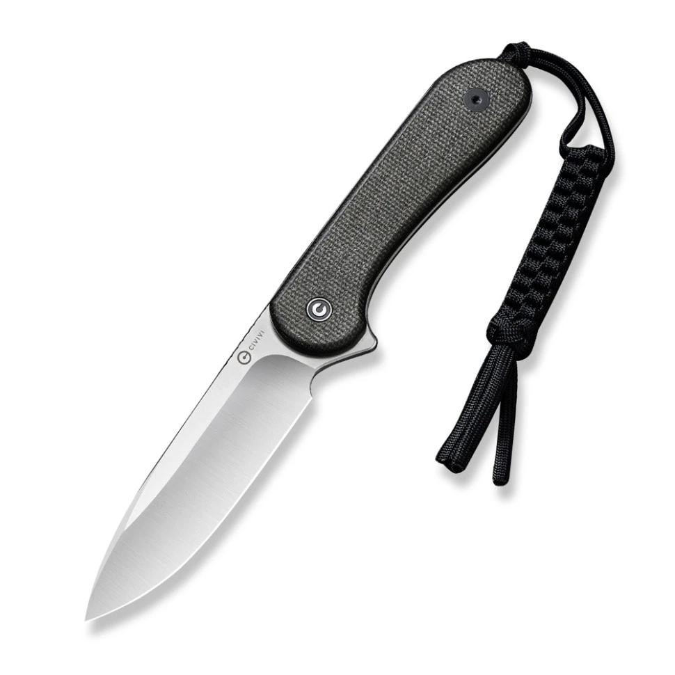 Ніж фіксований тактичний Civivi Elementum, (10.1 см) D2 / Micarta чорний — фото 4