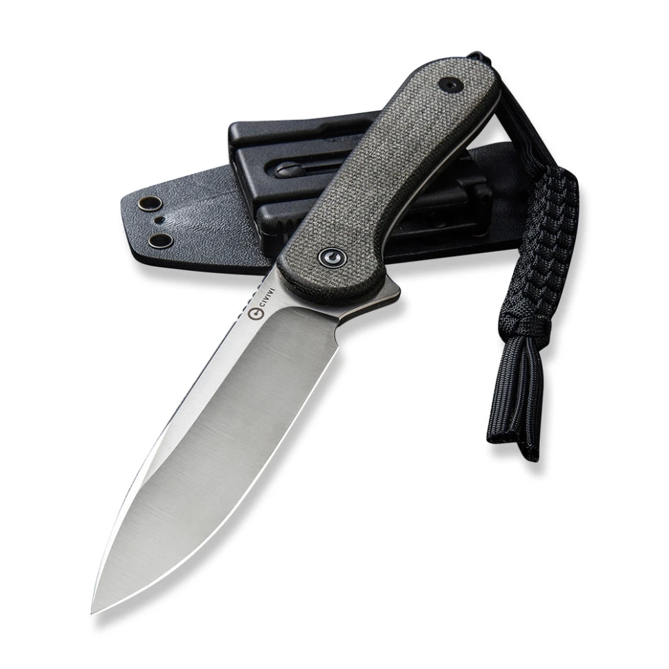 Ніж фіксований тактичний Civivi Elementum, (10.1 см) D2 / Micarta чорний — фото 5
