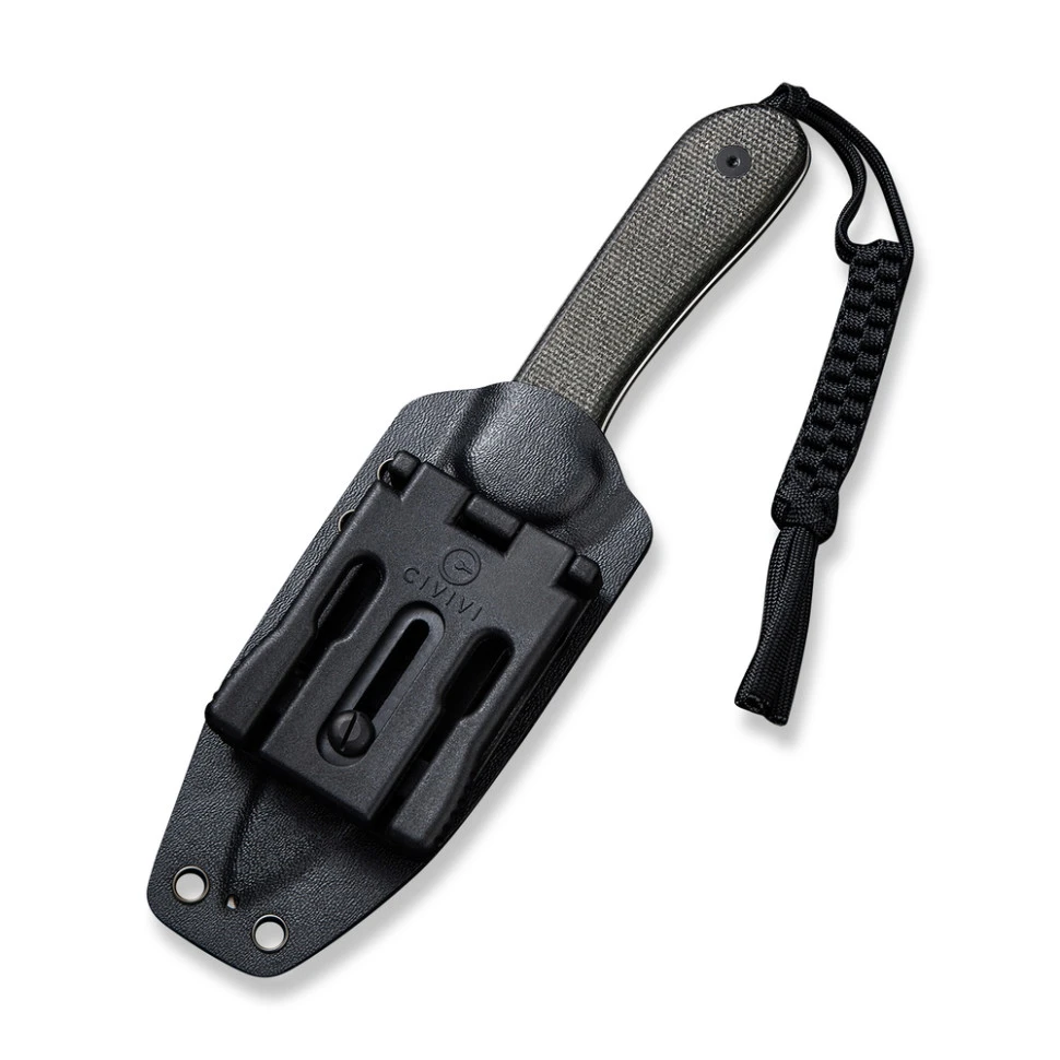 Ніж фіксований тактичний Civivi Elementum, (10.1 см) D2 / Micarta чорний — фото 7