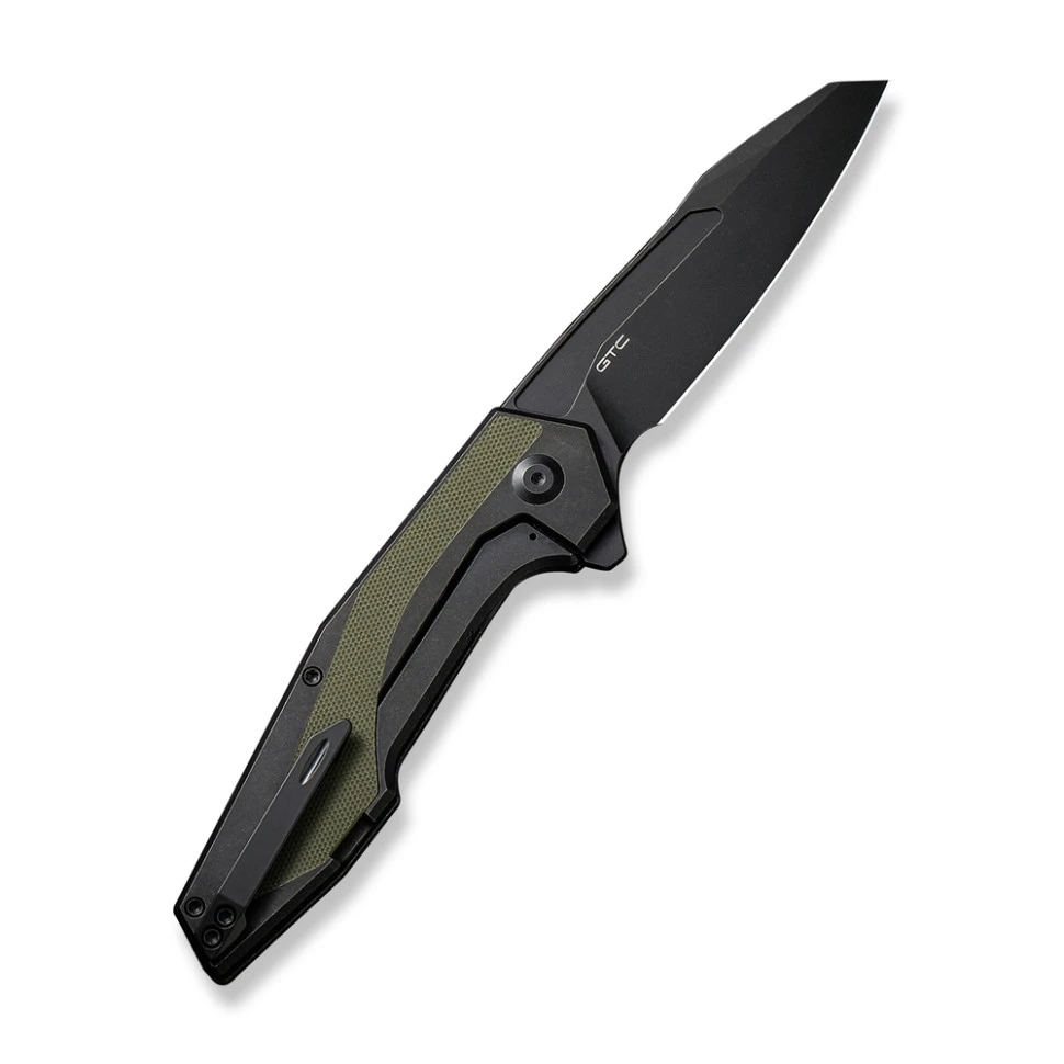 Ніж складаний туристичний Civivi Hypersonic, (9.4 см) 14C28N /  Steel & G10 чорно-зелений — фото 2