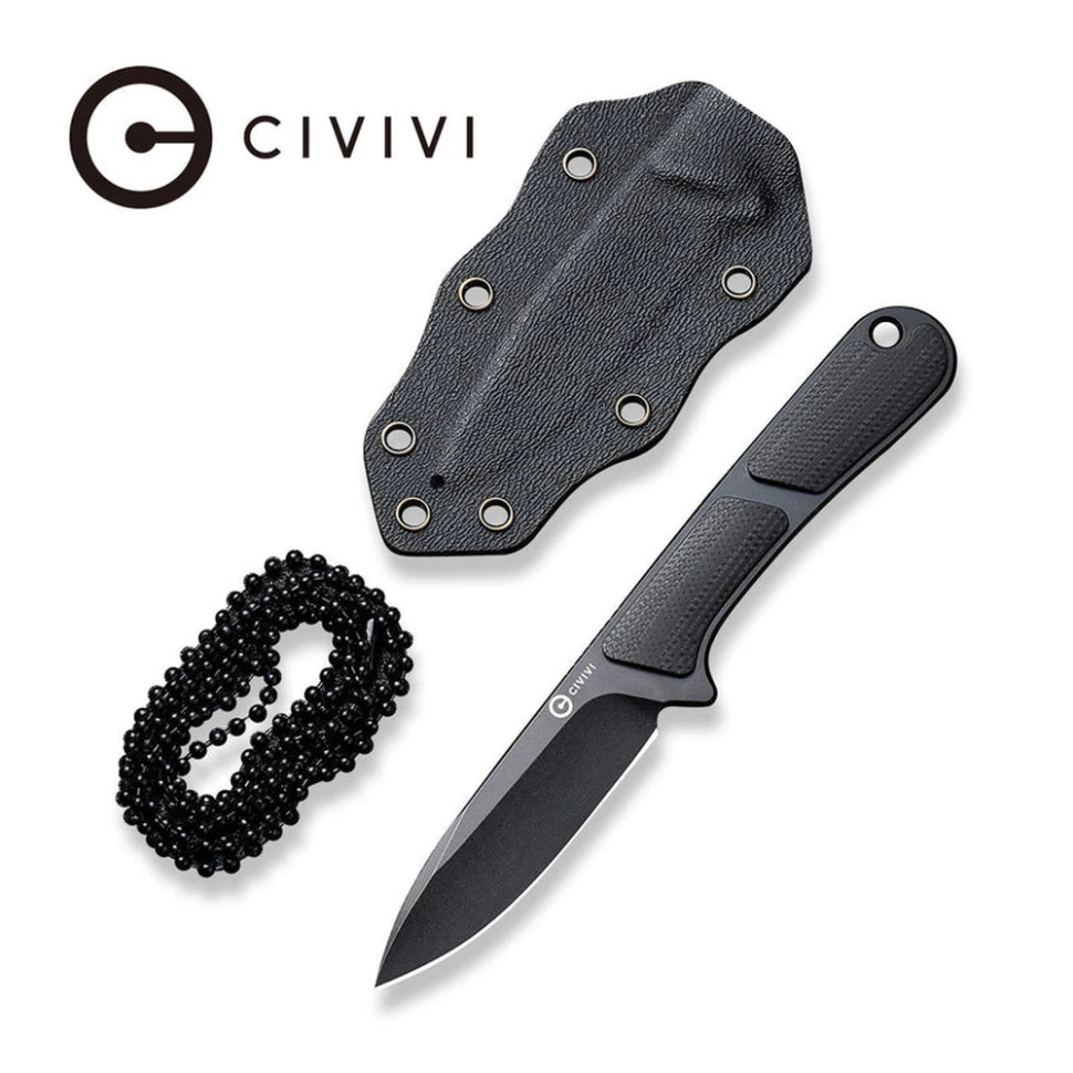 Ніж фіксований тактичний Civivi Mini Elementum, (5.7 см) Nitro-V / G10 чорний — фото 6
