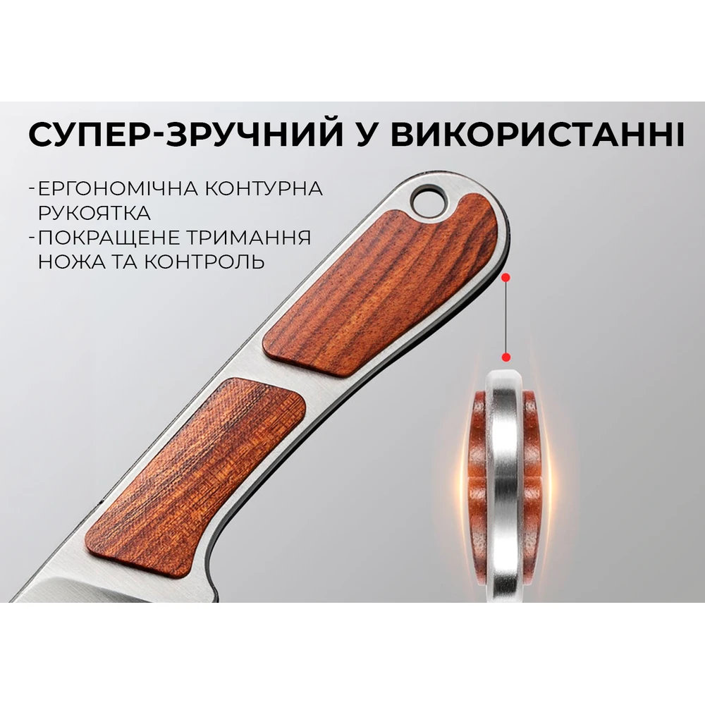 Ніж фіксований тактичний Civivi Mini Elementum, (5.7 см) Nitro-V / Guibourtia Wood — фото 13
