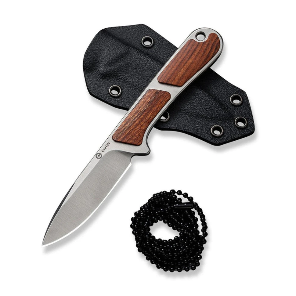 Ніж фіксований тактичний Civivi Mini Elementum, (5.7 см) Nitro-V / Guibourtia Wood — фото 3