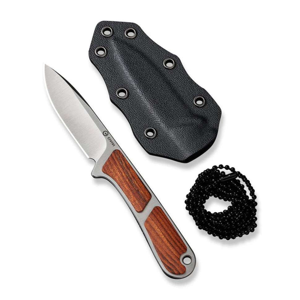 Ніж фіксований тактичний Civivi Mini Elementum, (5.7 см) Nitro-V / Guibourtia Wood — фото 4