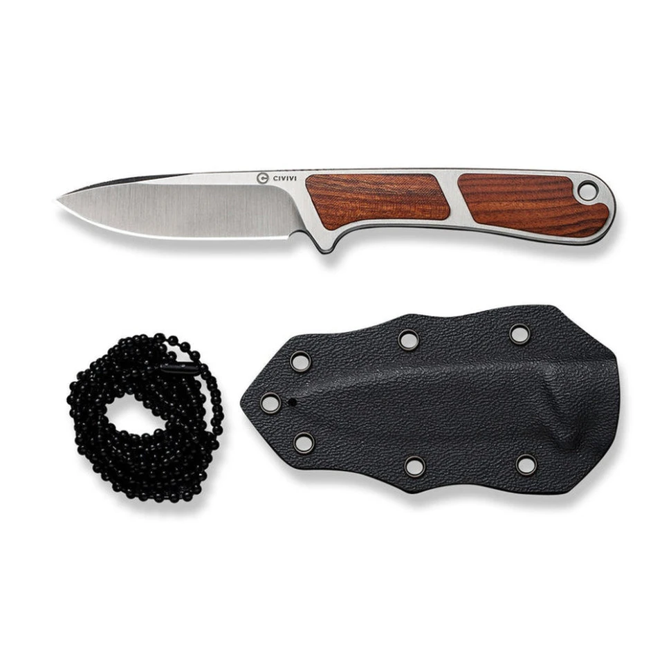 Ніж фіксований тактичний Civivi Mini Elementum, (5.7 см) Nitro-V / Guibourtia Wood — фото 5