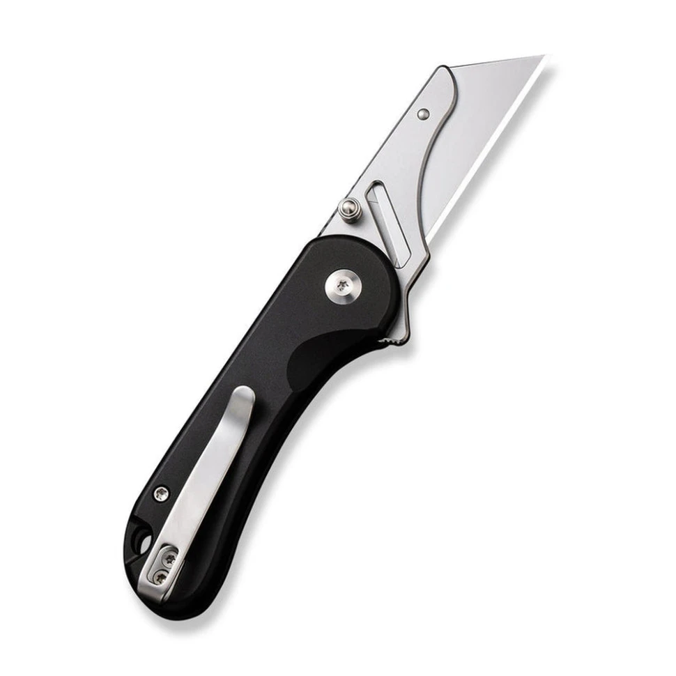 Ніж трапеція складаний кишеньковий Civivi Elementum Utility, (5.8 см) 6Cr13 / Aluminum чорний — фото 3