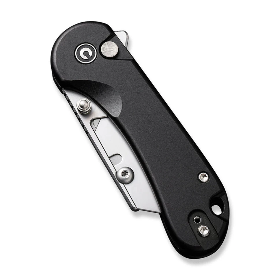 Ніж трапеція складаний кишеньковий Civivi Elementum Utility, (5.8 см) 6Cr13 / Aluminum чорний — фото 6