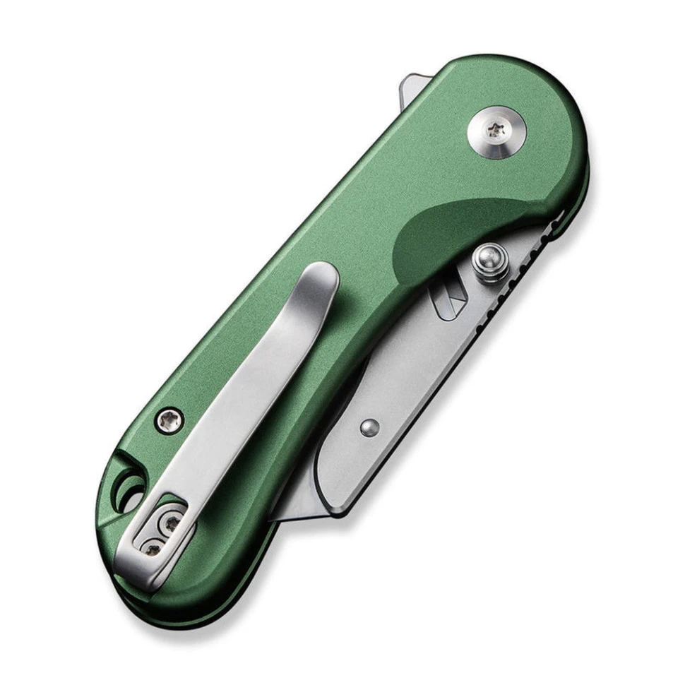 Ніж трапеція складаний кишеньковий Civivi Elementum Utility, (5.8 см) 6Cr13 / Aluminum зелений — фото 7