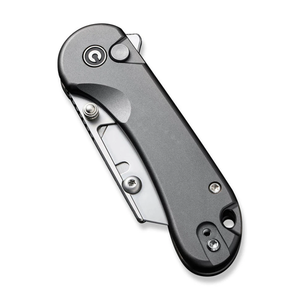 Ніж трапеція складаний кишеньковий Civivi Elementum Utility, (5.8 см) 6Cr13 / Aluminum сірий — фото 6