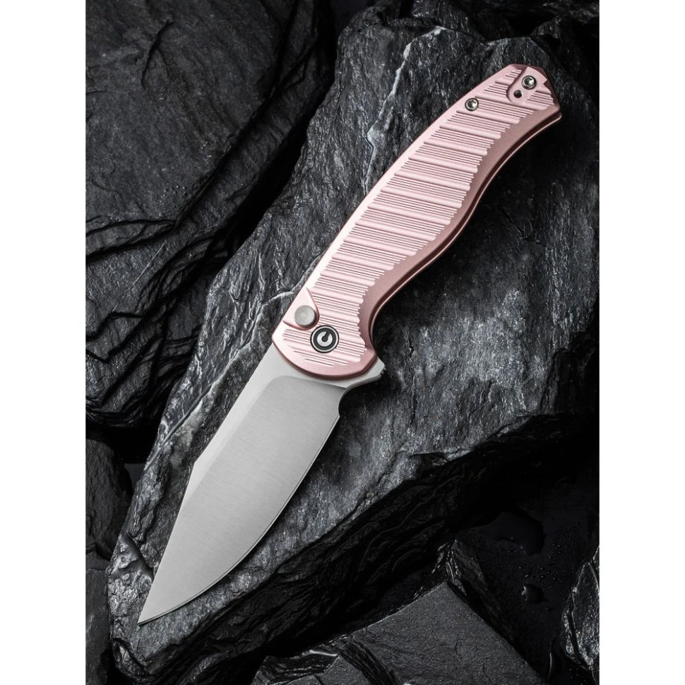 Ніж складаний туристичний Civivi Stormhowl, (8.4 см) Nitro-V / Aluminum рожевий — фото 10