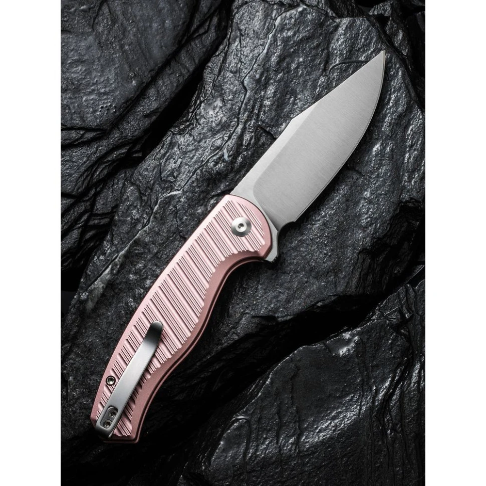 Ніж складаний туристичний Civivi Stormhowl, (8.4 см) Nitro-V / Aluminum рожевий — фото 11