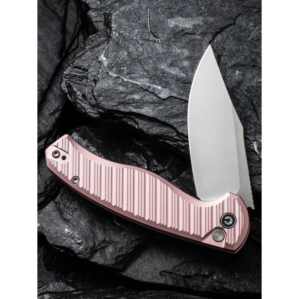 Ніж складаний туристичний Civivi Stormhowl, (8.4 см) Nitro-V / Aluminum рожевий — фото 12