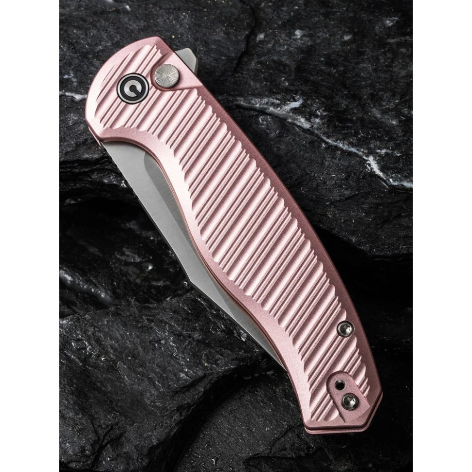 Ніж складаний туристичний Civivi Stormhowl, (8.4 см) Nitro-V / Aluminum рожевий — фото 13