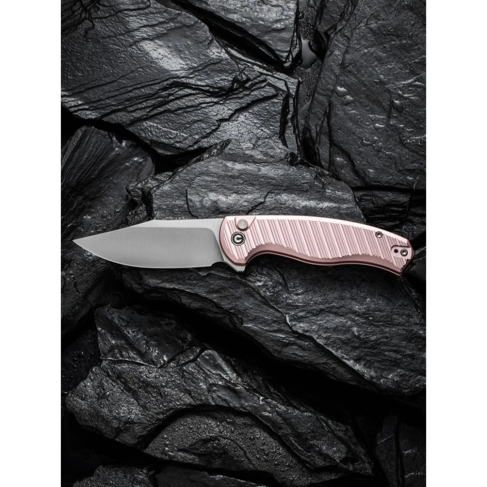 Ніж складаний туристичний Civivi Stormhowl, (8.4 см) Nitro-V / Aluminum рожевий — фото 17