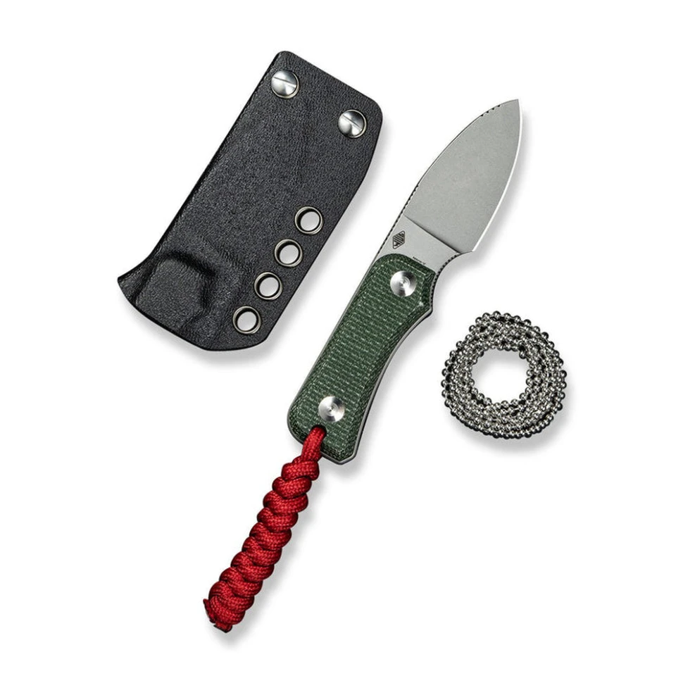 Ніж фіксований тактичний Civivi Baby Banter, (6.1 см) Nitro-V / Micarta темно-зелений — фото 2
