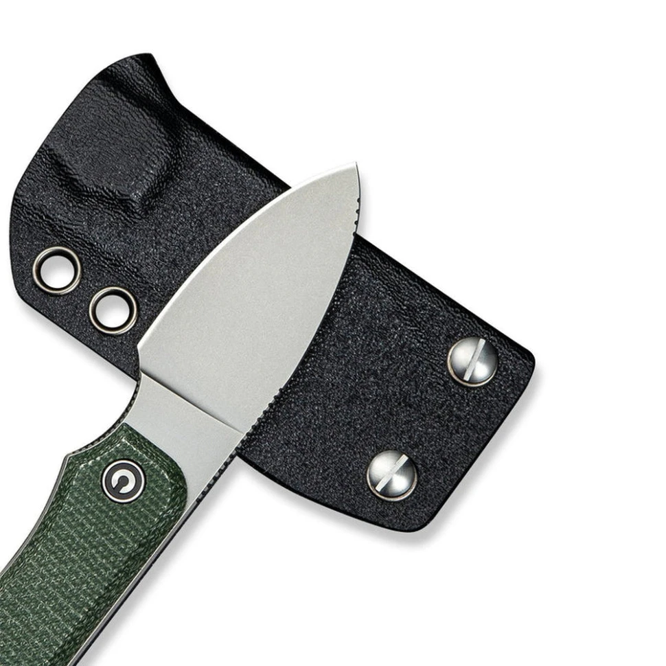 Ніж фіксований тактичний Civivi Baby Banter, (6.1 см) Nitro-V / Micarta темно-зелений — фото 5