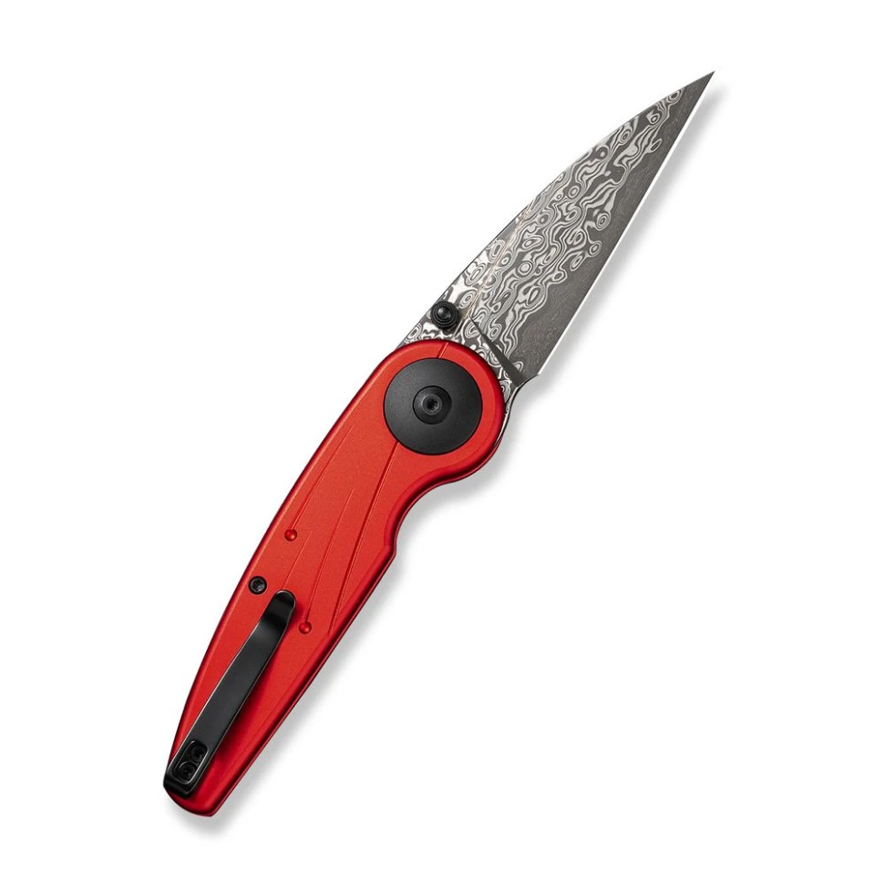 Ніж складаний туристичний Civivi Starflare, (8.4 см) Damascus / Aluminum червоний — фото 2